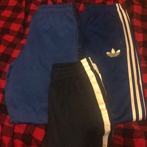 2 NIKE Track Pants & Adidas Track Pants LOT ALL